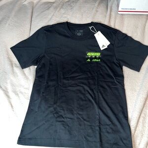 Adidas Black Short Sleeve Tee Classic Design